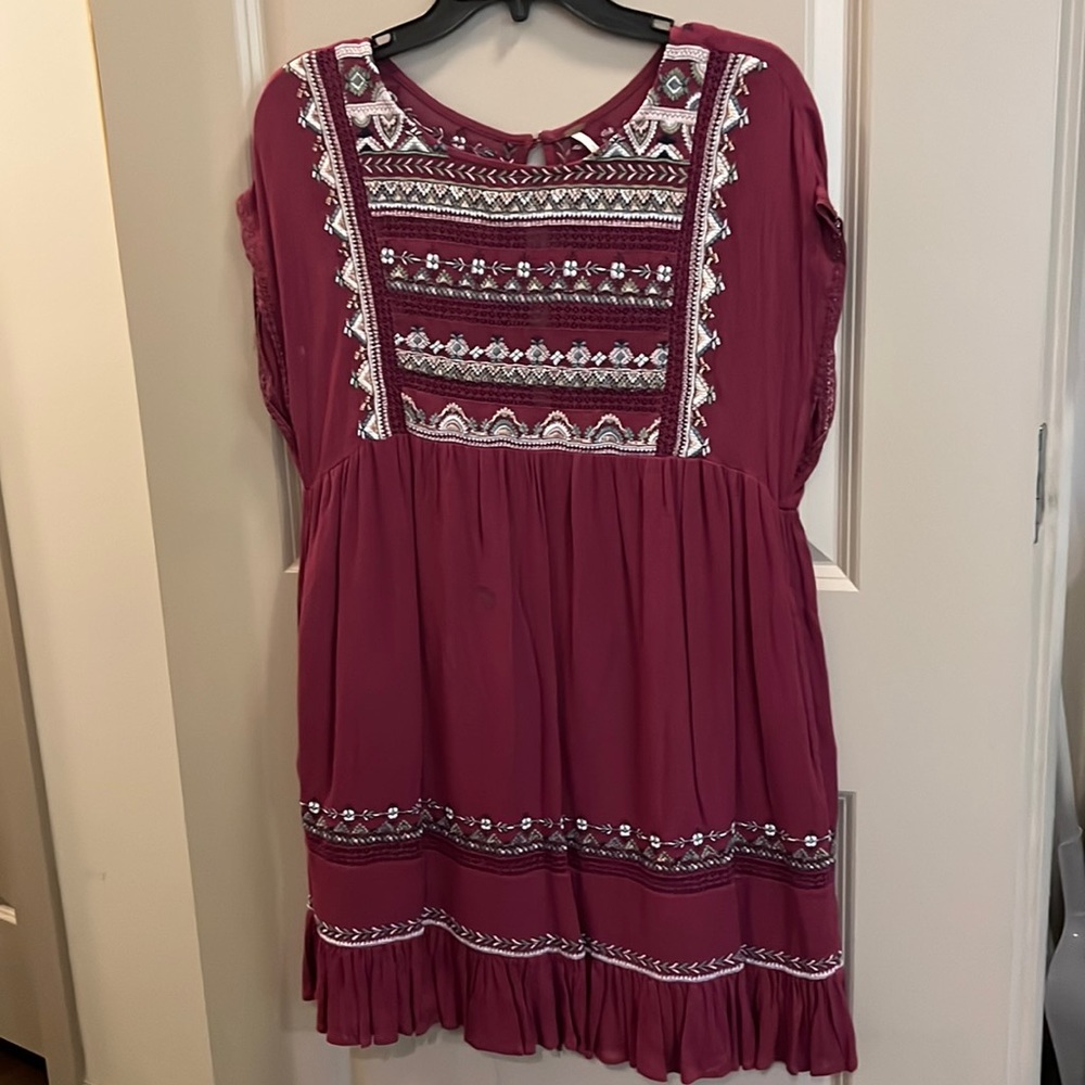 Free People Plum Mini Dress